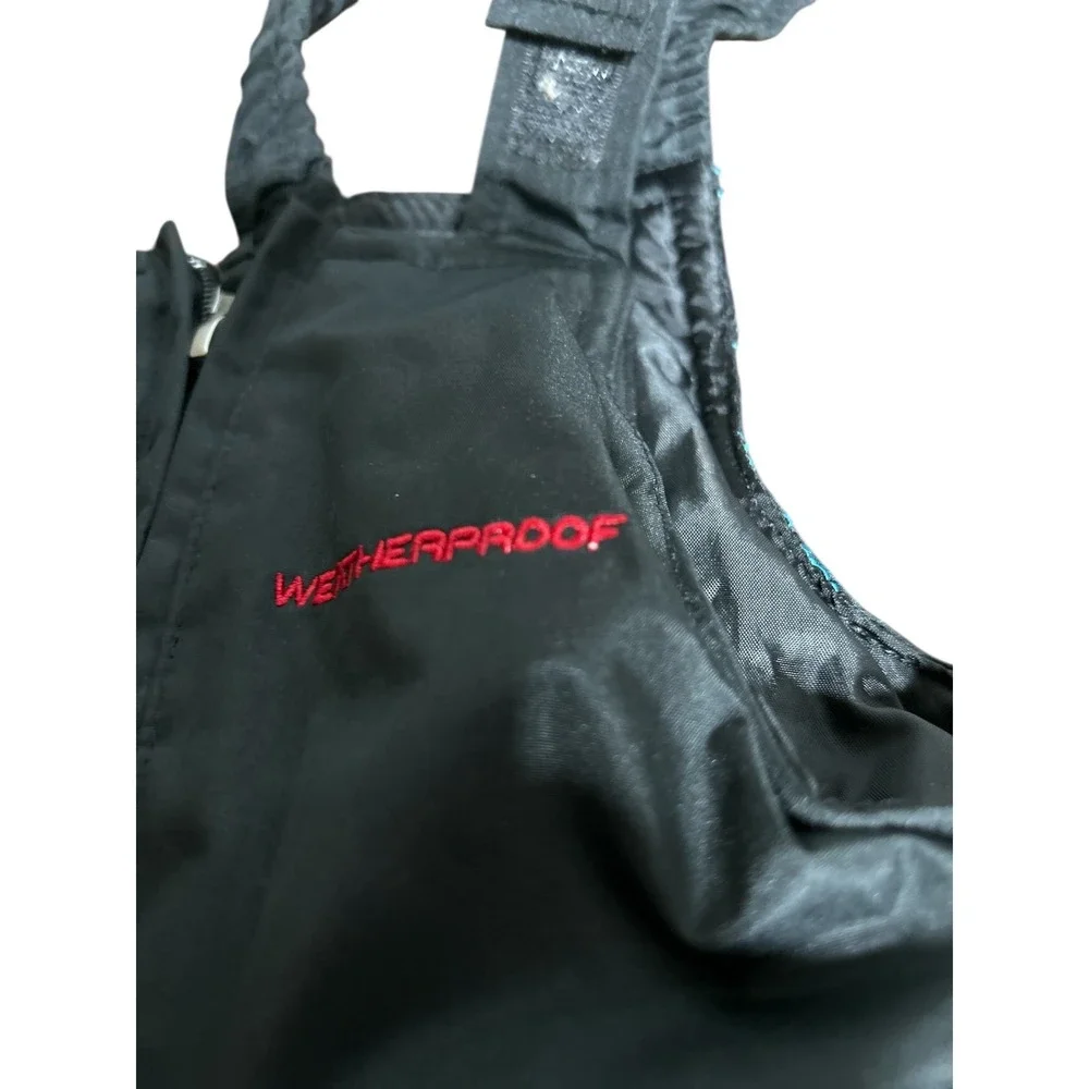 Kids Weatherproof Snow Bib Ski Pants Size 3T Black Insulated Waterproof‎